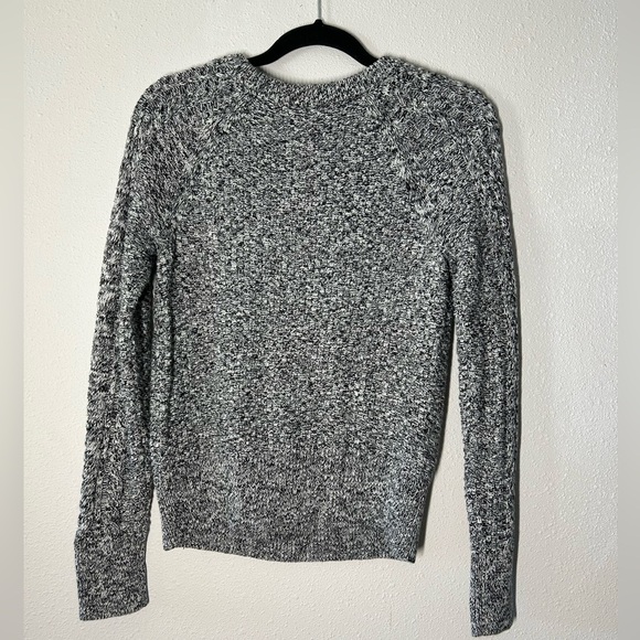 Gap marbled Long Sleeve Cable Knit Sweater Academia Crew Neck‎ Small - Picture 3 of 5